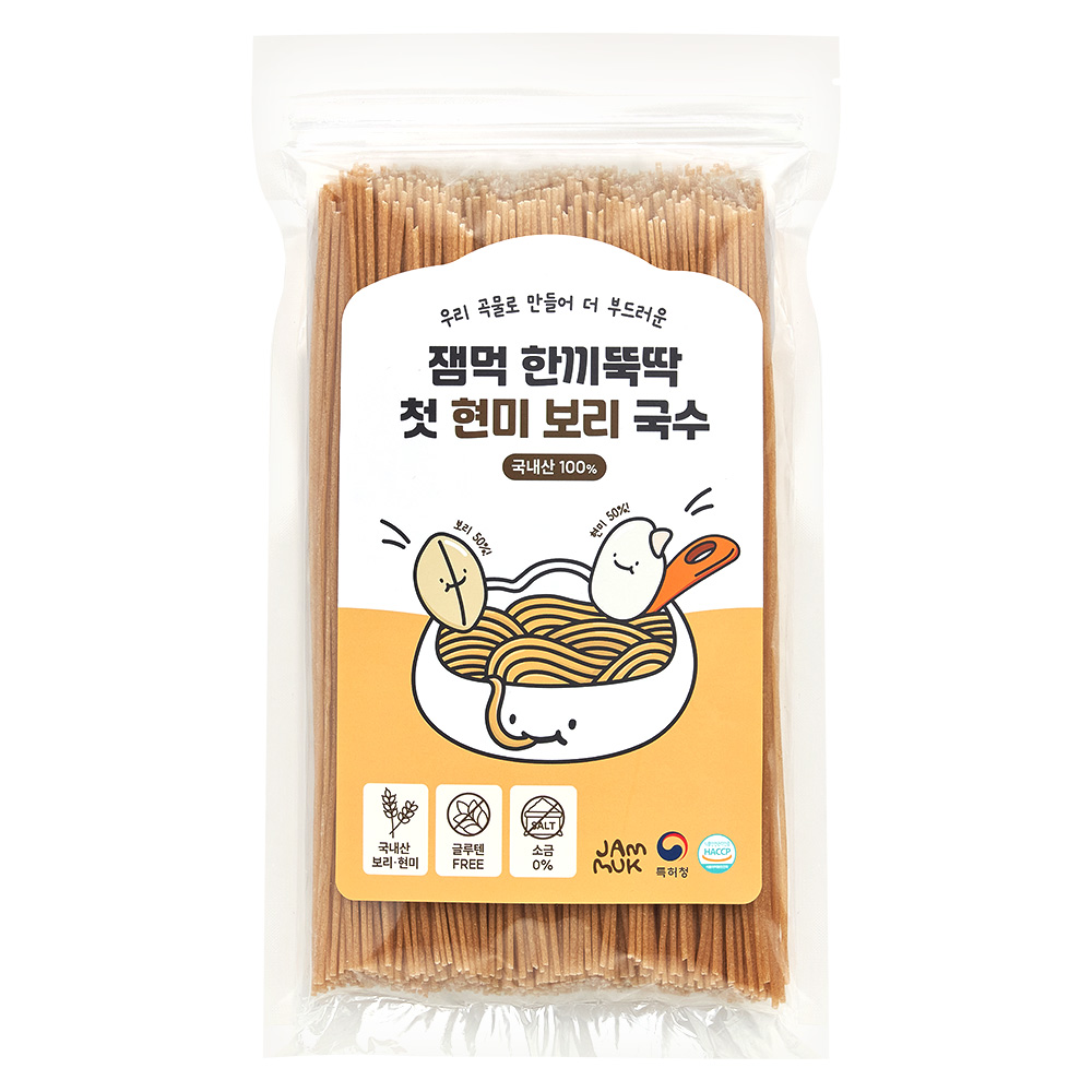 잼먹 잼먹 한끼뚝딱 첫 현미 보리 아기국수 3개 300g