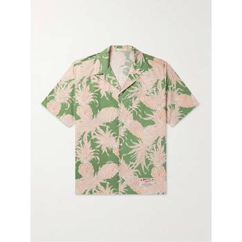 발렌티노 해외배송 썬 서프 LOGOAPPLIQUED 캠프카라 프린트 코튼 셔츠 3V3AAA909KL B0080494442