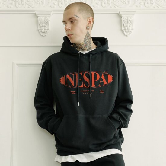 네스파 기모추가 레드앤그린 후드티 5 Color NSPI 0016