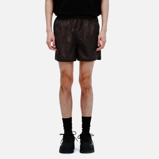 에센셜바이이큐엘 ESSENTIAL by EQL Premium Fabric Nylon Running Shorts Dark E12E5WPC009MDB