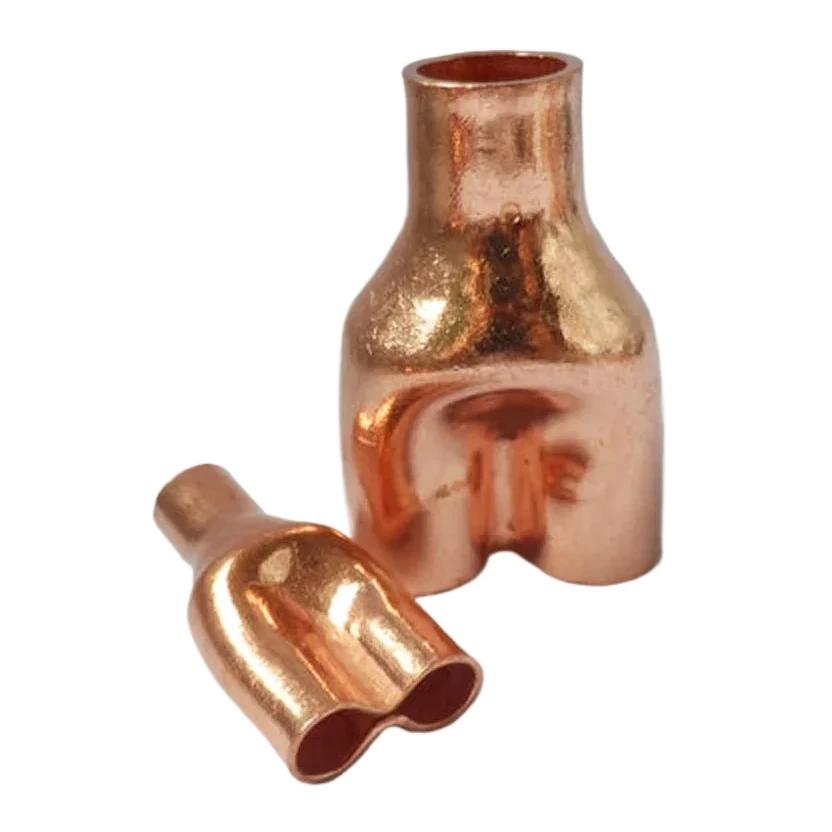 감속기 방향 스플리터 구리 튜브 엔드 피드 솔더 파이프 어댑터 34 9 52x8x8mm