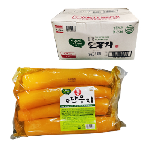 두메푸드 통관 단무지 1박스 3 75kg x 4 업소용 대용량 식자재 4개