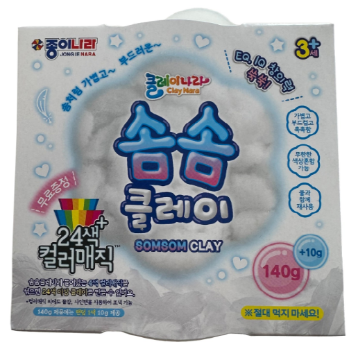 종이나라 종이나라 솜솜클레이 컬러매직 세트 0 RANDOM 140g 1세트
