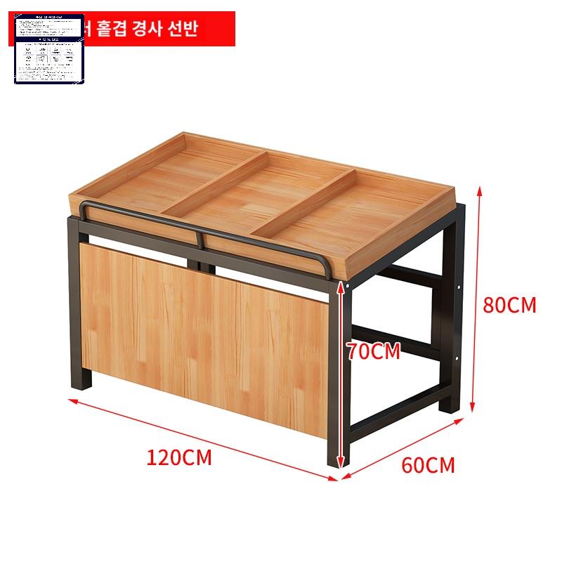 제이에스컴퍼니 마트 베이커리 편의점 슈퍼마켓 매대 선반 진열대 가게 1 2미터길이 단층 사면대 1개