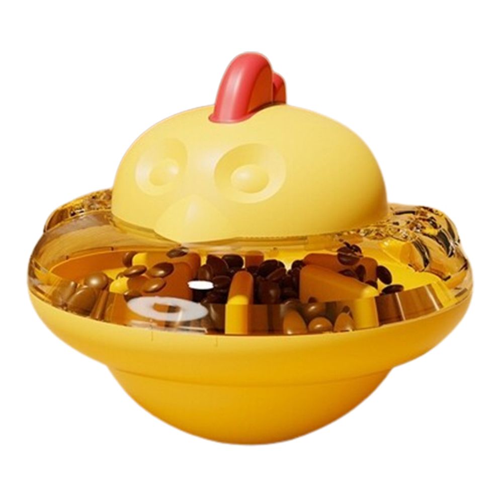 강아지 투명 UFO 오뚝이 간식볼 1P 미로형 노즈워크