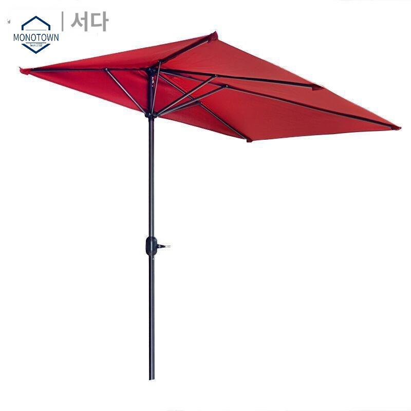 정원 접이식 업소용 옥상 하프 차양막 반쪽 사각 테라스 전원주택 파라솔 카페 직사각형