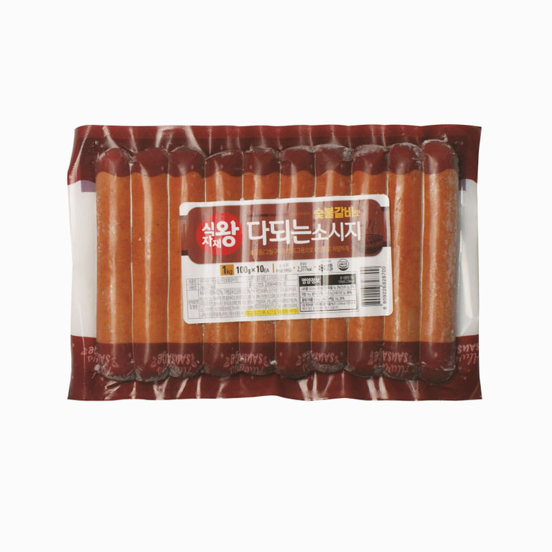 푸디스트 식자재왕 다되는소시지 숯불갈비맛 1개 1kg