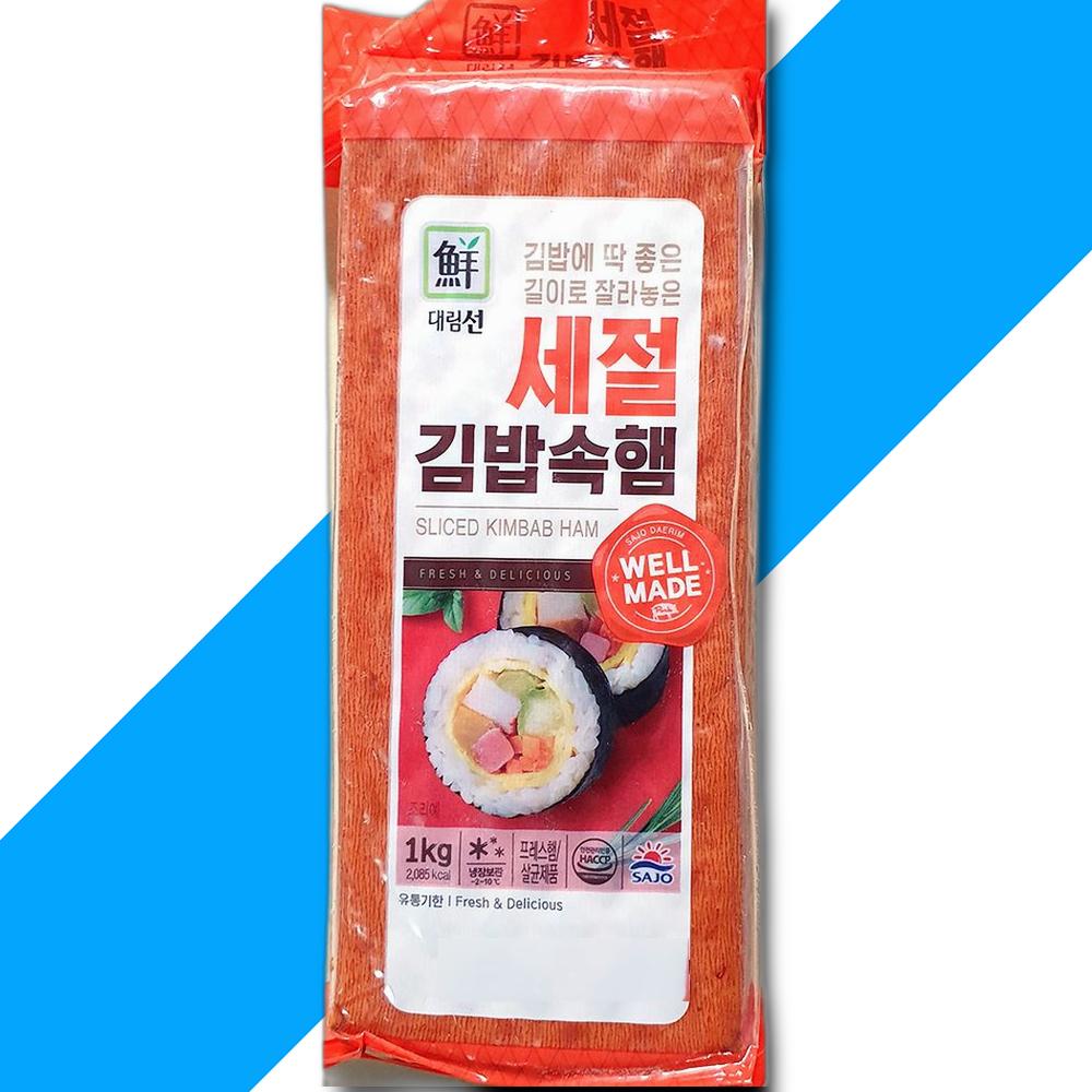 사조오양 업소용 김밥집 분식집 대림 김밥햄 세절햄 1kg X3 1 본상품선택 1