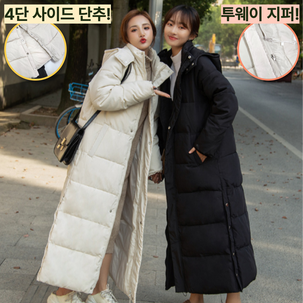 세이츠 여성 겨울 롱패딩 까지