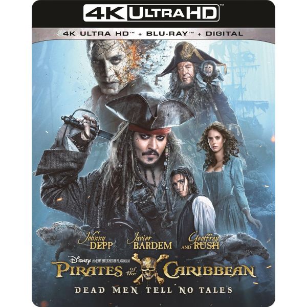 캐리비안의 해적 죽은 자는 말이 없다 4K UHD DVD 미국발송