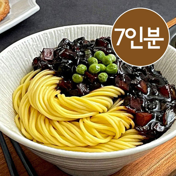 명장 생 중화짜장면 7인분 소스7개 쫄깃한 면과 달콤짭짤 소스