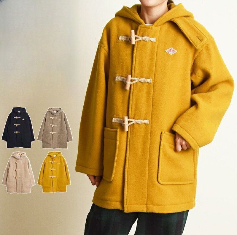 단톤 울 라이트 파일 더블 코트 후디 떡볶이 여성