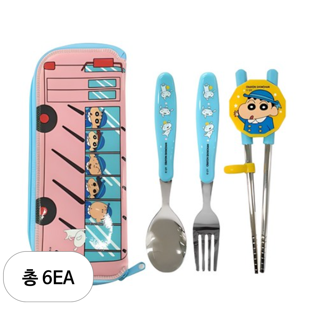 르번 짱구는못말려 알찬 아동교정젓가락 혼합색상 5세트