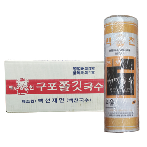 백천 구포쫄깃국수 메밀국수 1박스 1kg x 14 14개