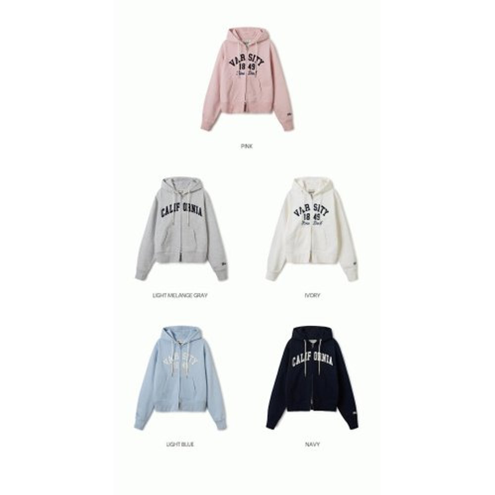 후아유 후아유 여성 시그니처 패치 집업 Patch Crop Hood Zip up WHMZF1111F P379485024