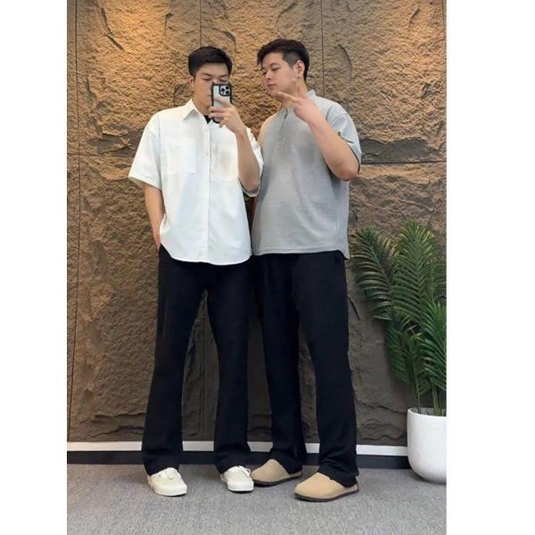 몬스터랩 517 정장바지 드롭감 고급스러움 엘보바지 남여름 얇은 아이스 부츠컷 팬츠