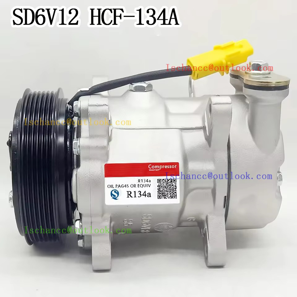 오리지널 AC 에어컨 컴프레서 상자 내 HCF-134A SD6V12