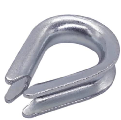Pack of 10 Wire Rope Thimble Galvanised Steel 1 4 6 DIN Cable Wire Rope Thim 6899B