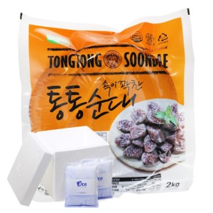 통통분식 통통찰순대 2kgx10ea 박스 세진FS- 순대국 순대볶음 식당용 업소용 간식