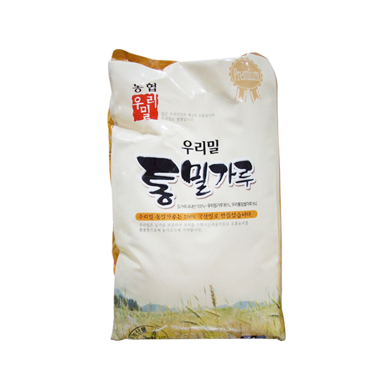 우리밀농협 우리밀 통밀가루(부침/수제비/칼국수/일반가정요리용) 3kg