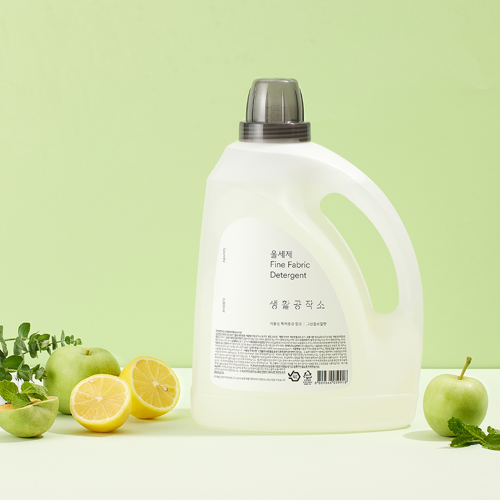 생활공작소 울세제 그린플로럴향 3L