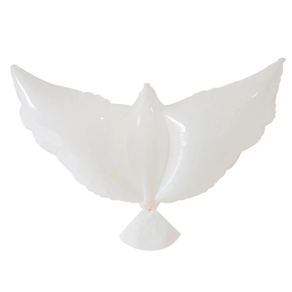 비행 화 비둘기 풍선 흰색 공기 결혼식 생일 파티 장식 샤워 A 50pcs 1개 1