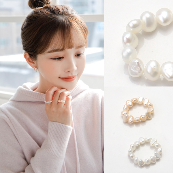 미스21 에르떼 담수진주 반지 rg585 담수진주화이트
