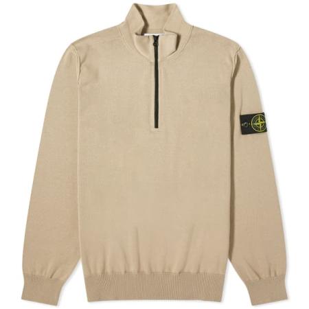 스톤아일랜드 STONE ISLAND SOFT COTTON HALF ZIP KNIT