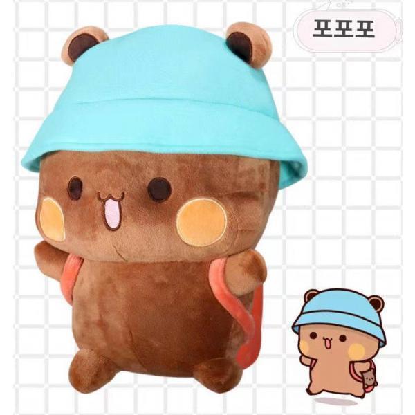 하나둘 판다 이모티콘 피겨 2차원 애니메이션 굿즈 쿠션 캐릭터 털 쿠션 인형 생일 선물