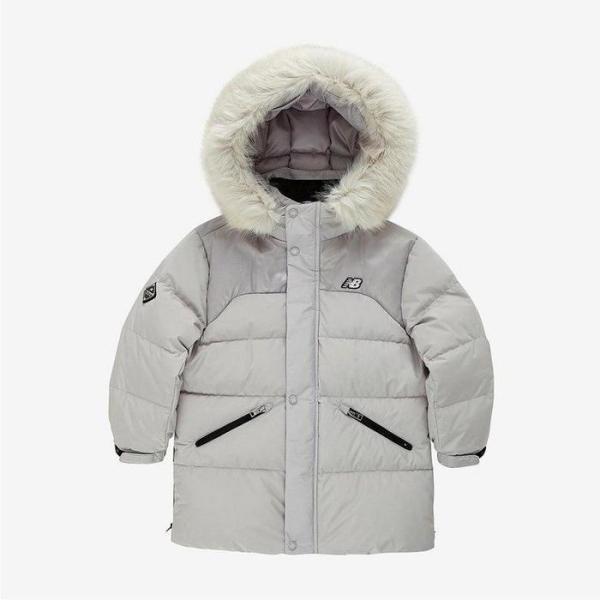 뉴발란스 뉴발란스키즈패딩 UQS ESSENTIAL 립스탑 배색 미디다운 구스 NK9PE4111U-15