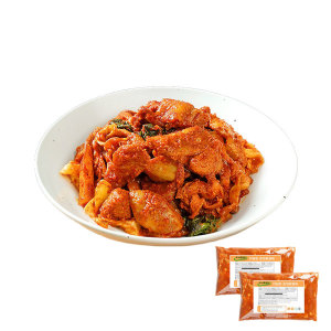 춘천 더나은푸드 맛있는 집들이음식 닭다리살 양념 춘천닭갈비 500gx2팩 1kg 냉동