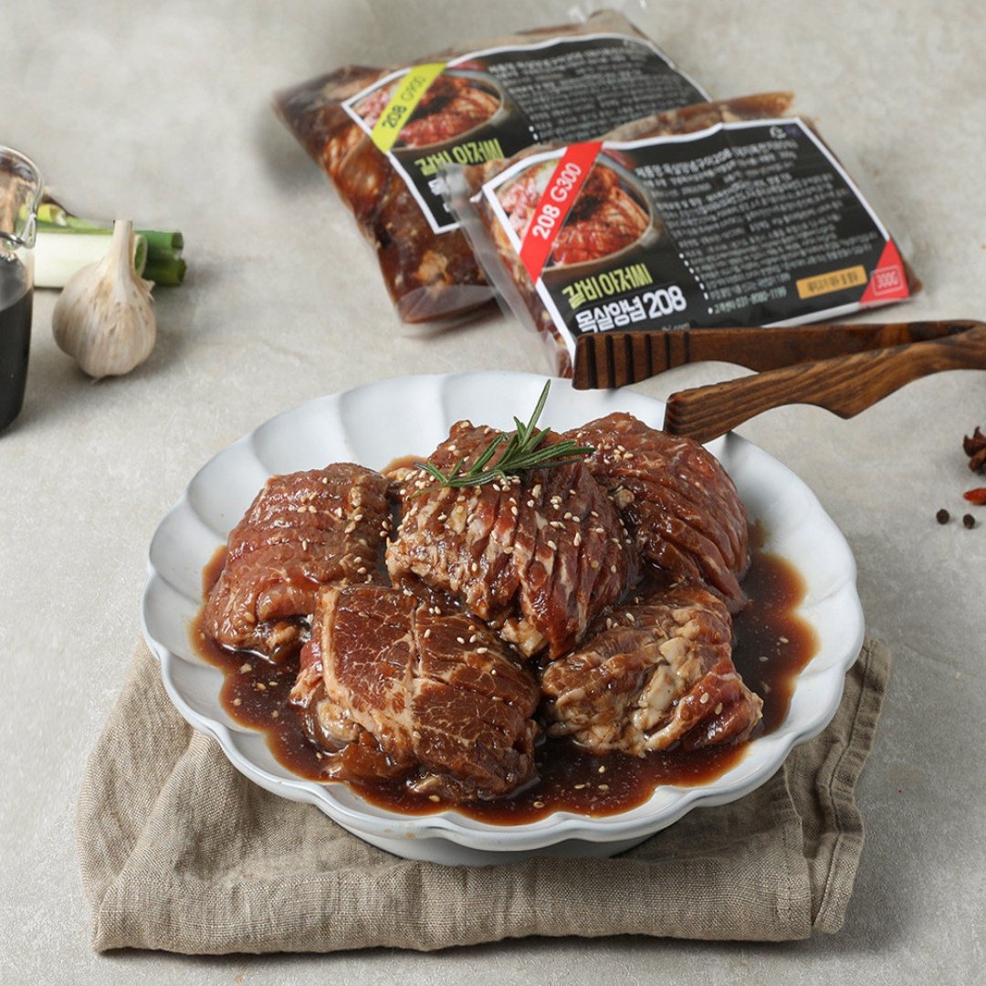 갈비아저씨 갈비아저씨 돼지 왕구이 돼지갈비 맛 양념구이 300g 10팩