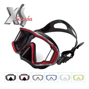 엑스에스 스쿠바 SCUBA 스킨 스쿠버 다이빙 마스크 수경 물안경 퓨전3 파노라마