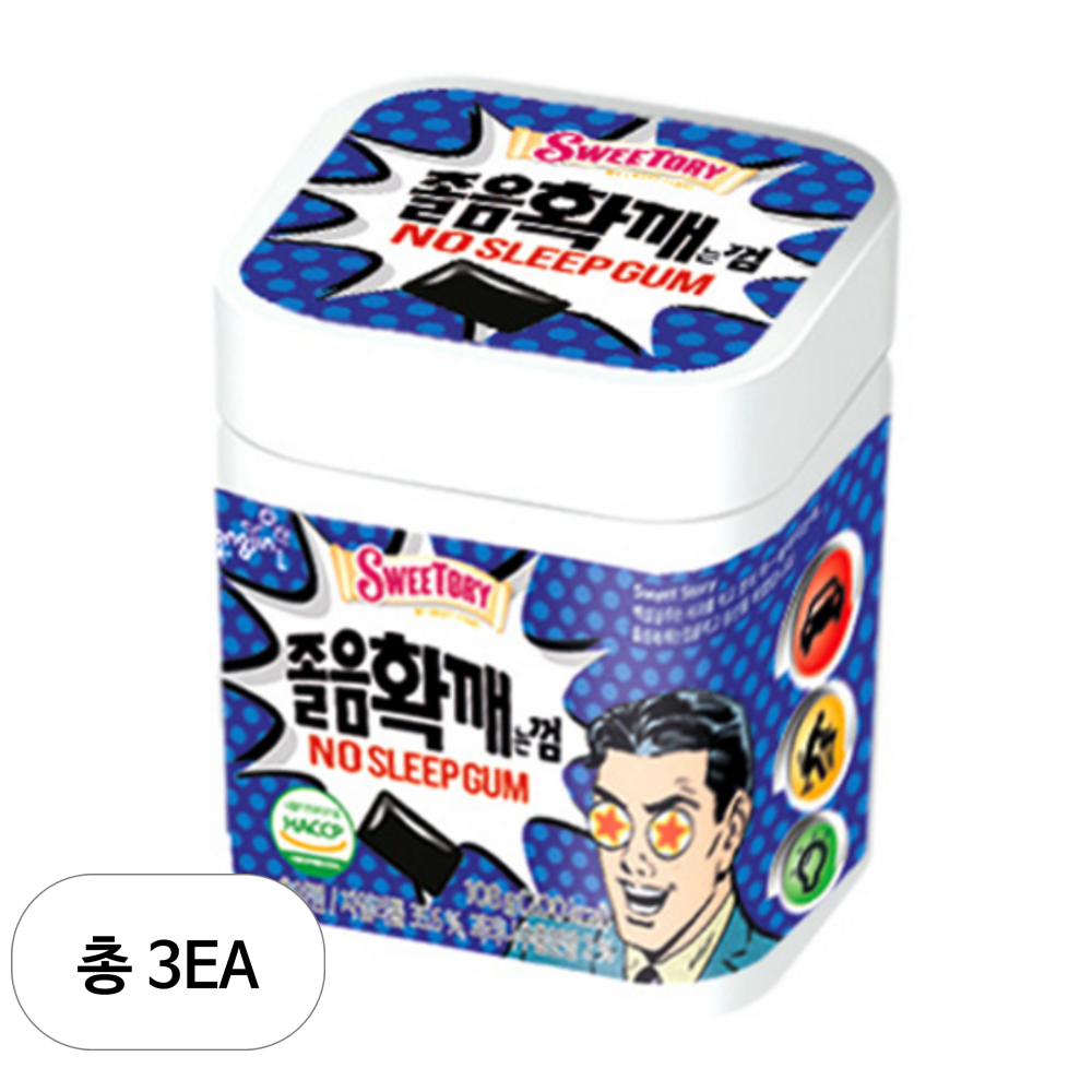 대영식품 스위토리 스위토리 졸음확깨는 껌 108g 14개
