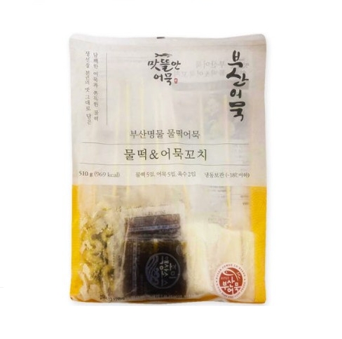 맛뜰안식품 부산어묵 물떡 앤 어묵꼬치 510g