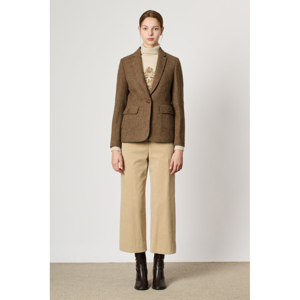 BCBG 비씨비지 BCBG 로렌 헤링본 자켓 B4W9J103 359248