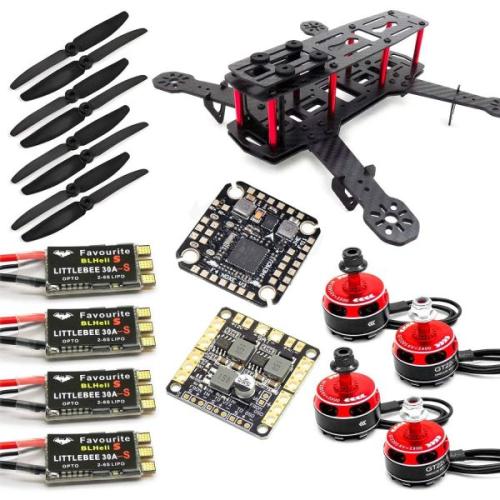 스피디FPV FPV 레이싱 드론 키트 F4 모터스 30A ESC PDB 3-4S ZMR250 GT2205