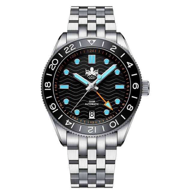 PHOI Phoi Wave Master GMT 200m 자동 다이버 시계 명품시계 손목시계 PY049C