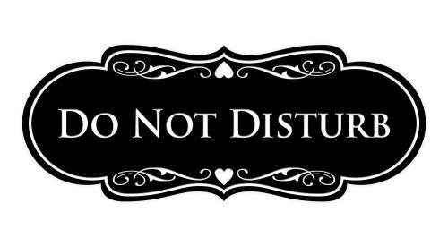 Designer Do Not Disturb 사인 - 미디엄
