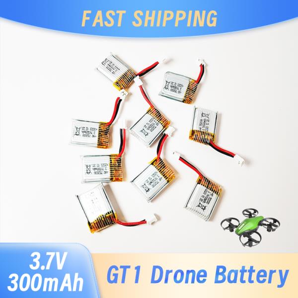 GT1 RC Stune 드론 배터리 헬리콥터 리포 교체 액세서리용 예비 부품 3 7V 300mAh 1 개 2 3 4 5 6