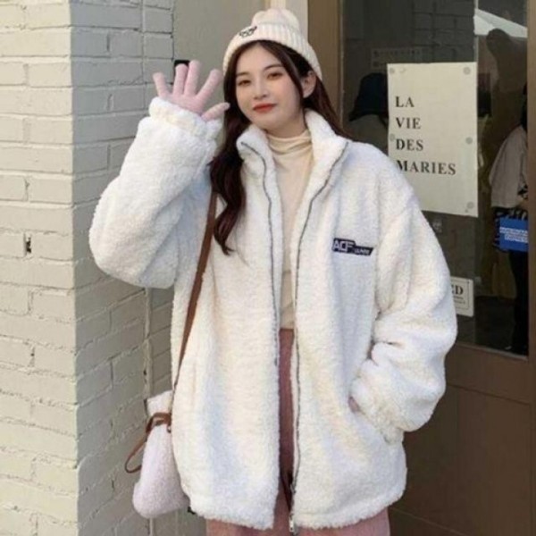 후리스 뽀글이 집업 자켓 데일리 점퍼 잠바 오버핏 여성