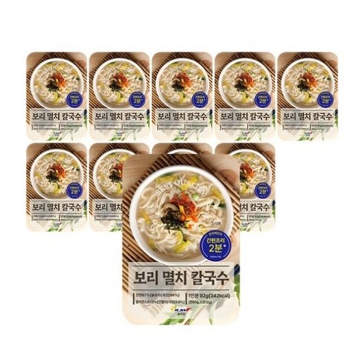 효자원식품 효자원 보리멸치 칼국수 92g 10개
