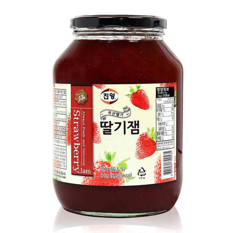 효성푸드 진양 딸기잼 2kg 갑대용량 업소용