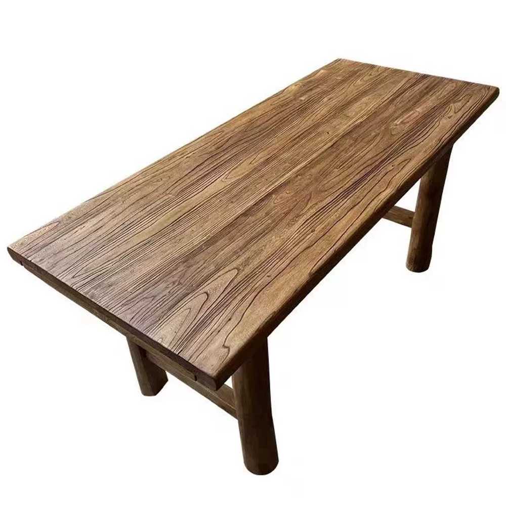 고재테이블 원목 통나무 식탁 빈티지 식당 엔틱 카페 1 느릅나무테이블 120x60