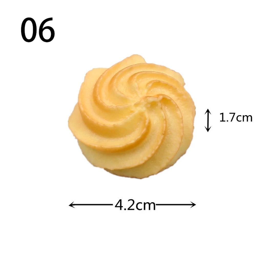 쿠키 비스킷 인공 모델 모형 음식 주방 장식 디저트 1개 8 Artificial biscu