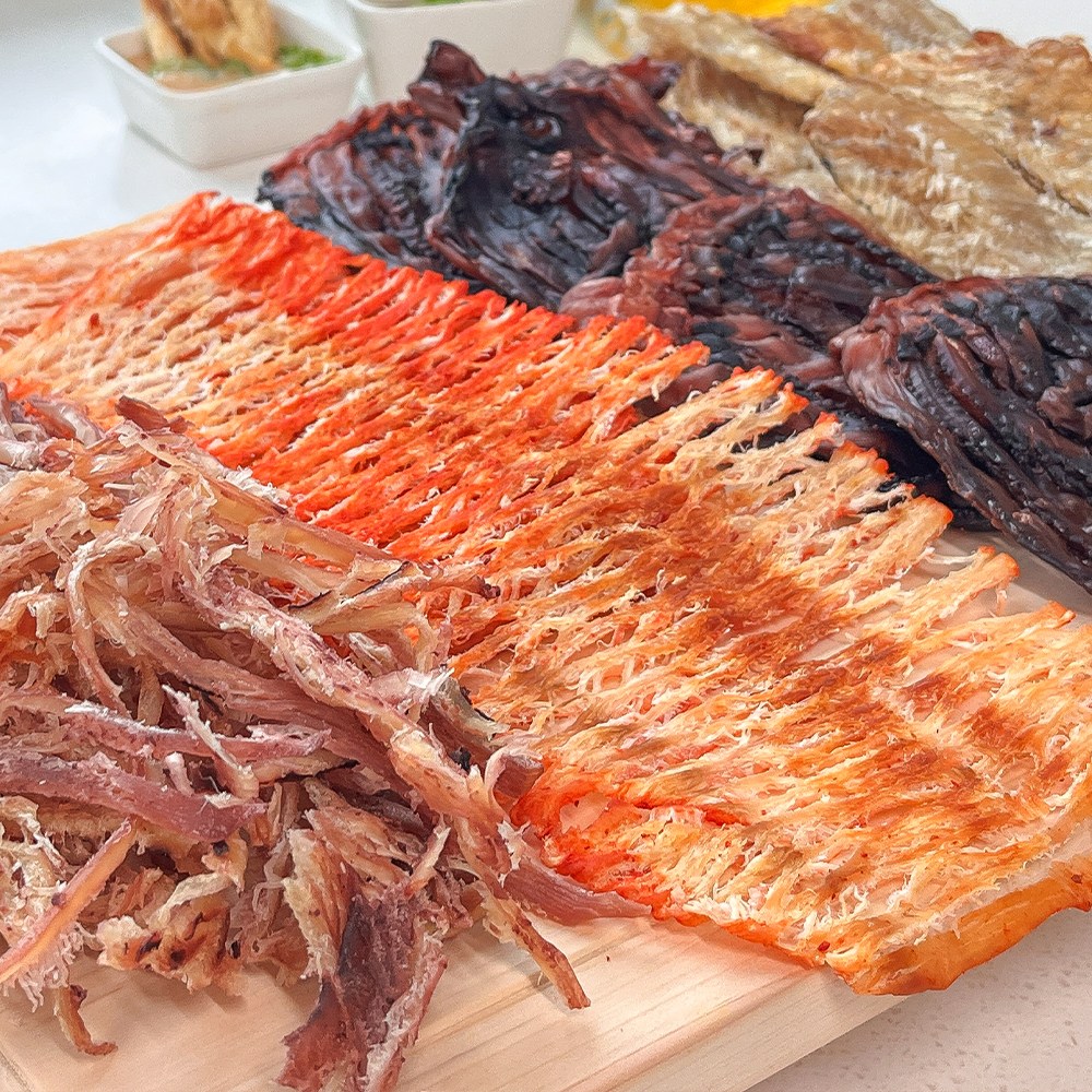 농가살리기 단짠단짠 건어물 안주 250g 4종 오징어다리구이 숏다리 1박스