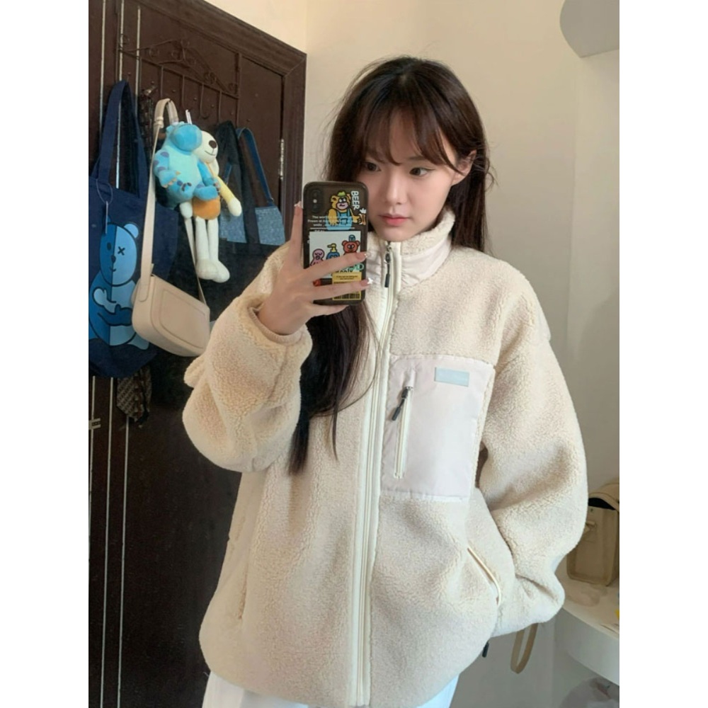 여자 양털 후리스 1P 뽀글이 집업 자켓 간절기 외투