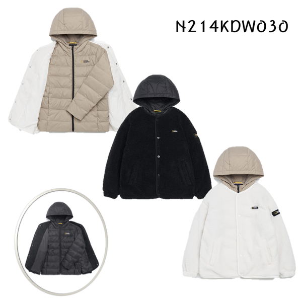 내셔널지오그래픽 키즈 뽀글이 DT 경량다운 점퍼 N214KDW030