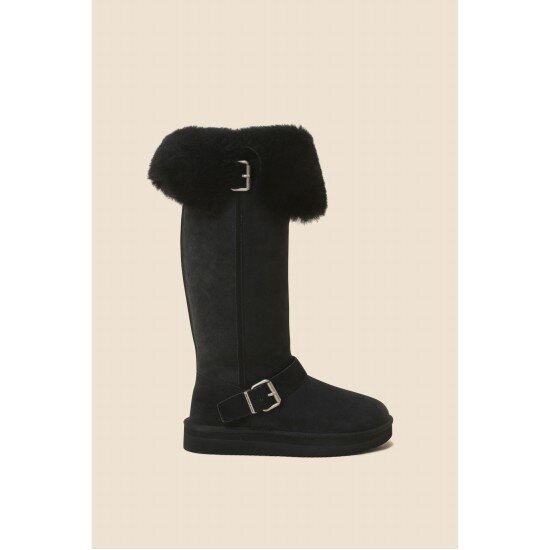 슈콤마보니 백화점매장판 슈콤마보니 여성 롱부츠 Shearing long boots DG3BW24702BLK