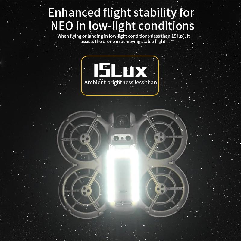 STARTRC NEO LED 랜딩 기어 야간 비행 조명 DJI Neo Drone 액세서리 용 경량 발광 삼각대 다리 충전식